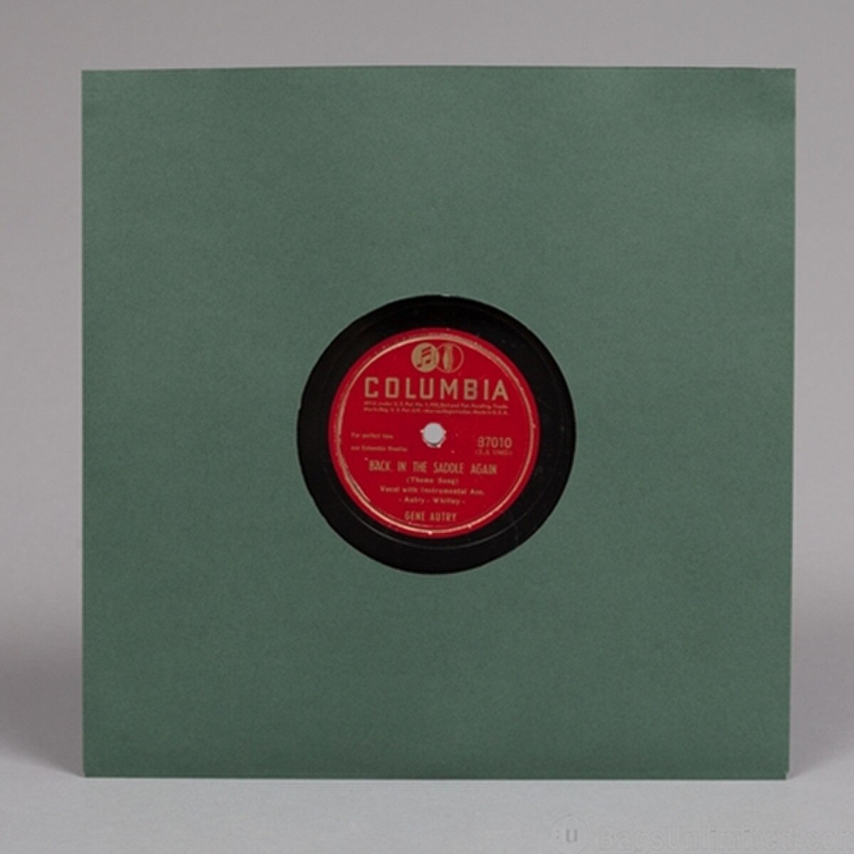 78rpm/10'' Antique Green Paper Slee